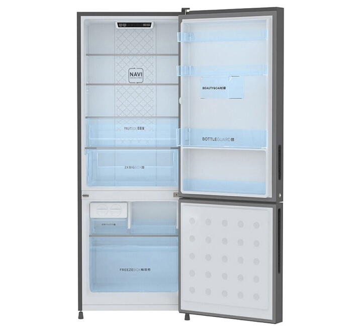 Haier 265 litres 3 Star Double Door Refrigerator Mirror Glass HRB-3153PMG-P (HRB3153PMG-P)